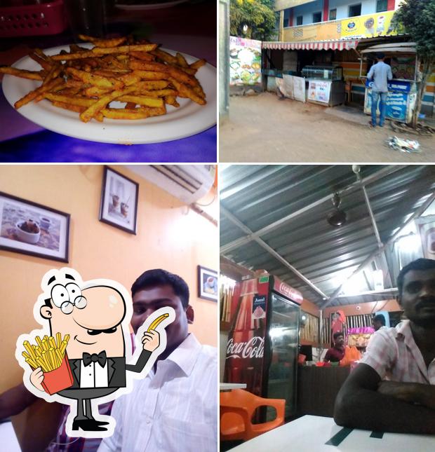 Order chips at Arya Restaurant