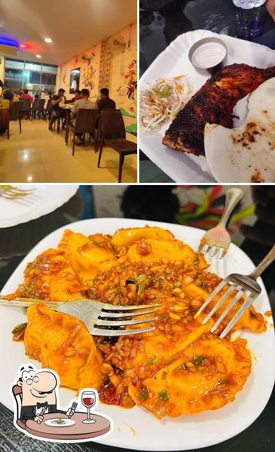 The restaurant's food and interior