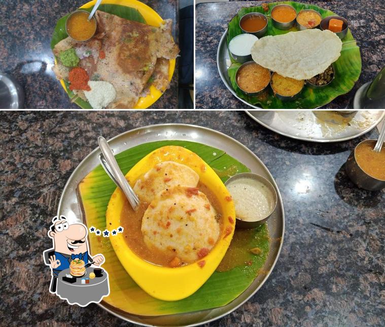 Food at Hotel Saravana Bhavan