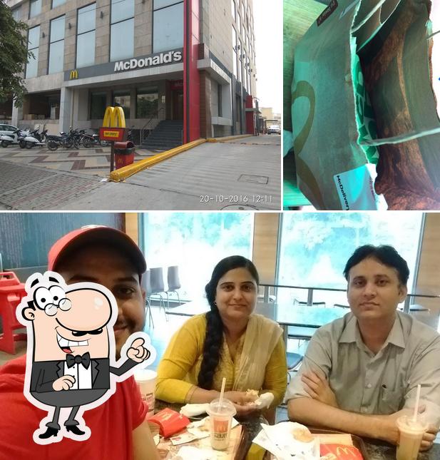 The picture of McDonald's’s exterior and interior