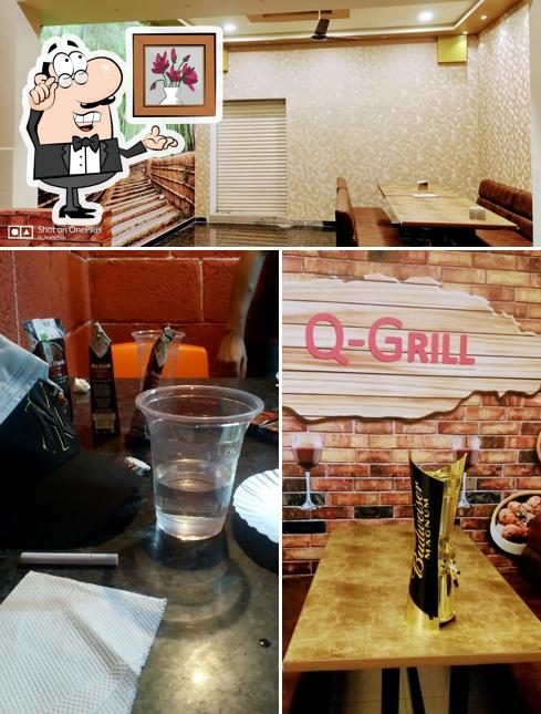 The interior of Q GRILL Bar and Restaurant