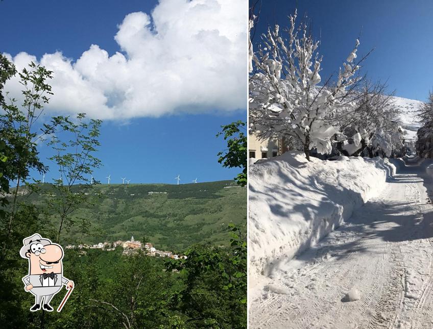 Goditi la vista dagli esterni di Snack bar da Serena
