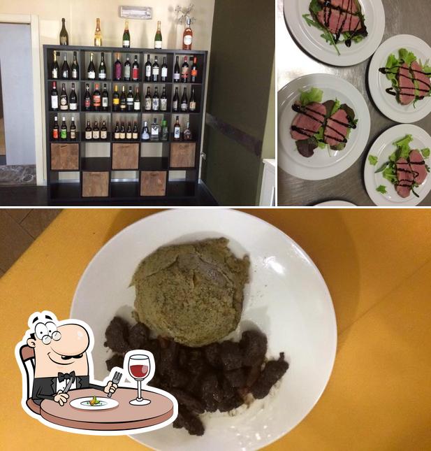 La cibo e vino del ristorante