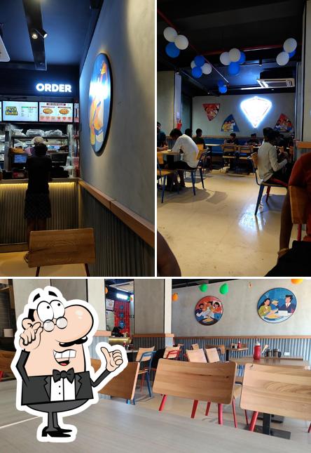The interior of Domino's Pizza, Munger, Bihar
