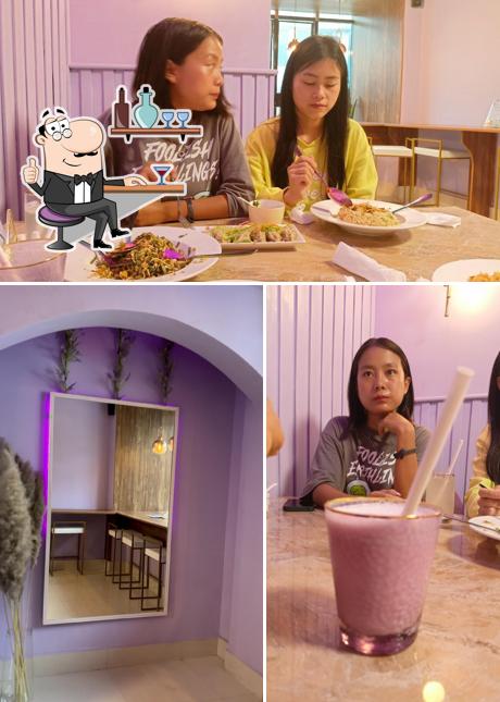 The picture of Lilac Place’s interior and food