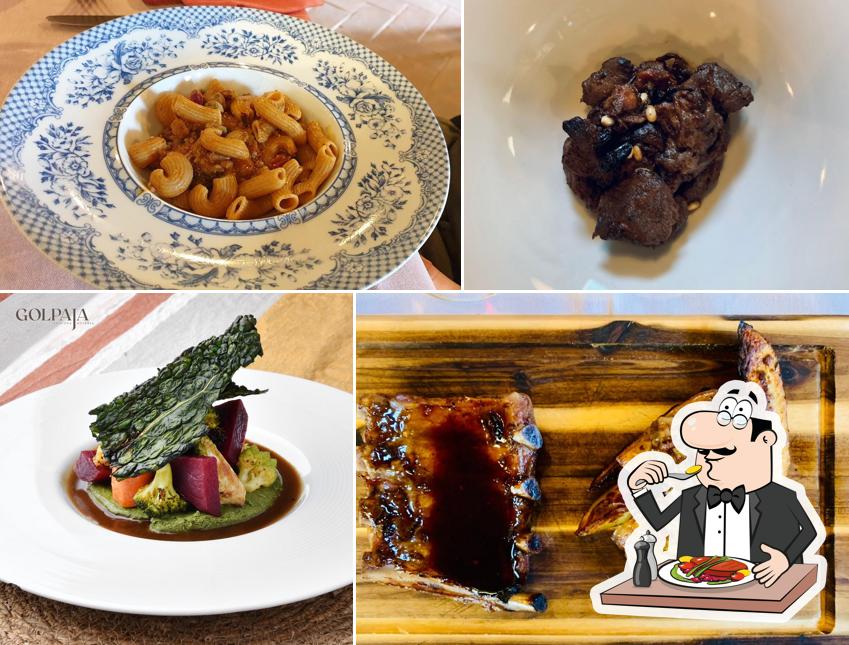Platti al Osteria di Golpaja