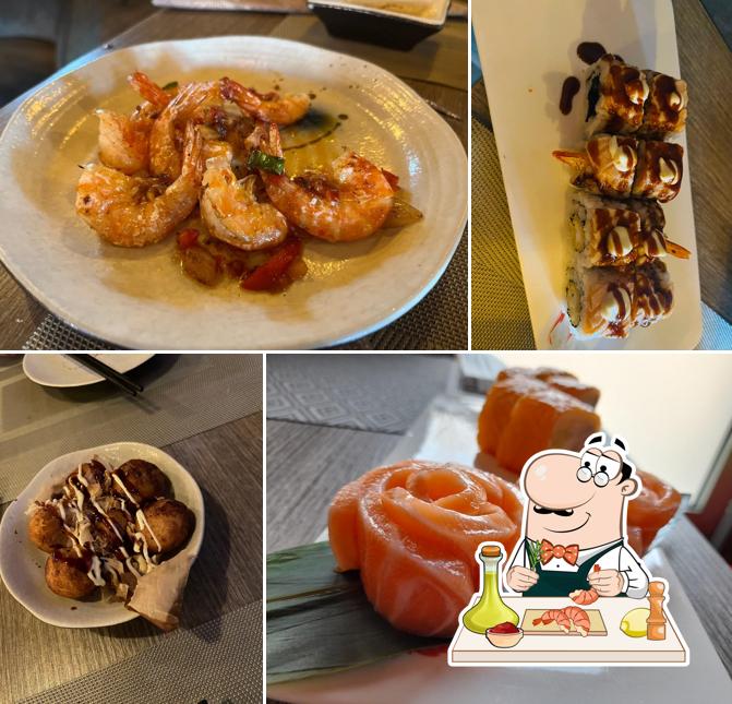Gamberetti e grana al Sushi long 龍 Mestre