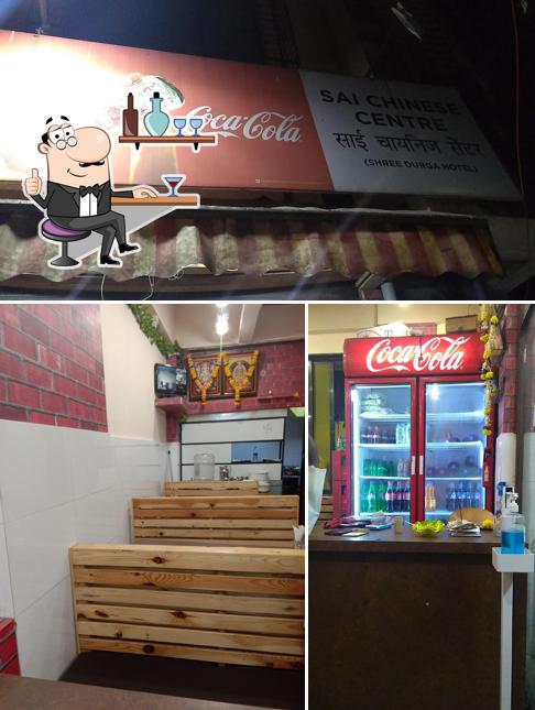 Take a look at the photo showing interior and food at Sai Chinese Corner