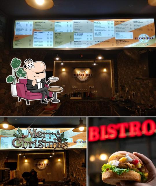 The photo of Bistro 57’s interior and food
