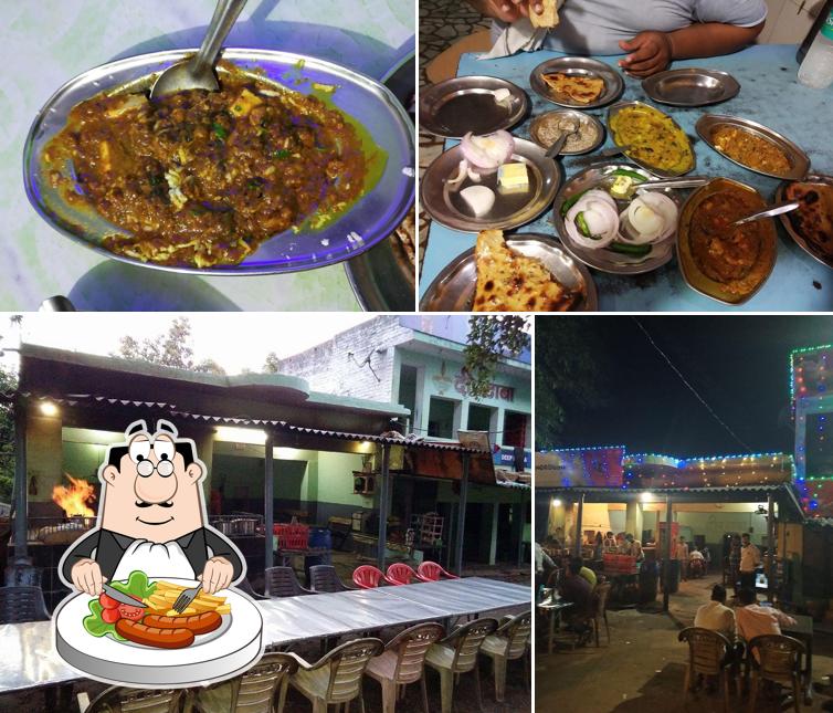 The image of Deep Dhaba’s food and interior