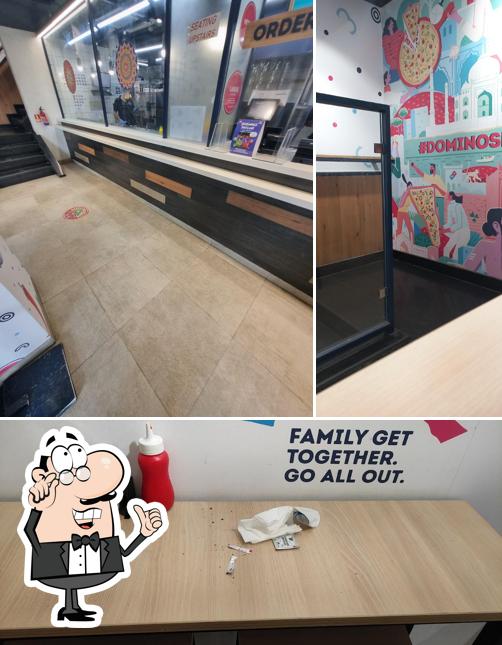 The interior of Domino's Pizza Kalyanpur, Kanpur