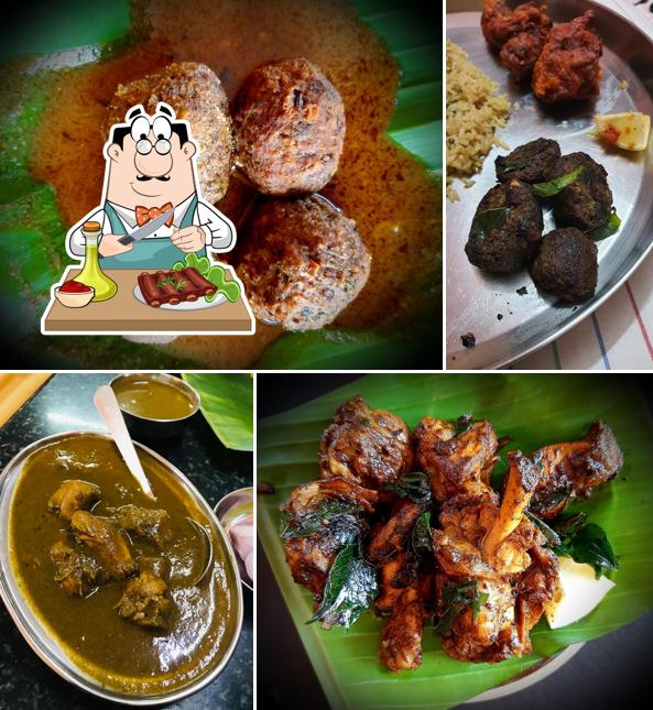 Pick meat dishes at New BEL Prashanth Naati Corner Non Veg Hotel Family Restaurant Biryani Catering services Bangalore
