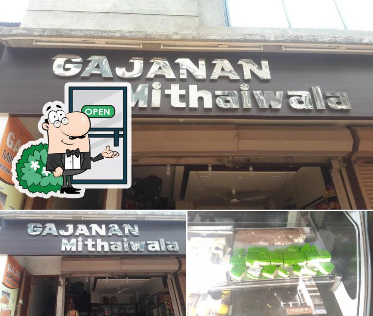 Take a look at the photo showing exterior and food at Gajanan Mithaiwala