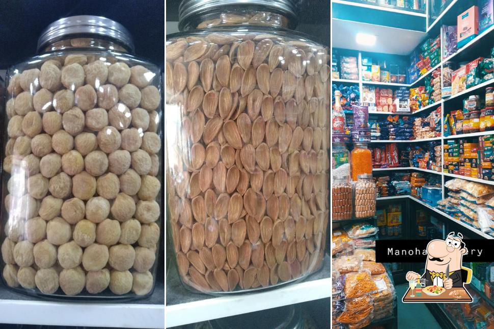 Food at Manohar bakery and General stores