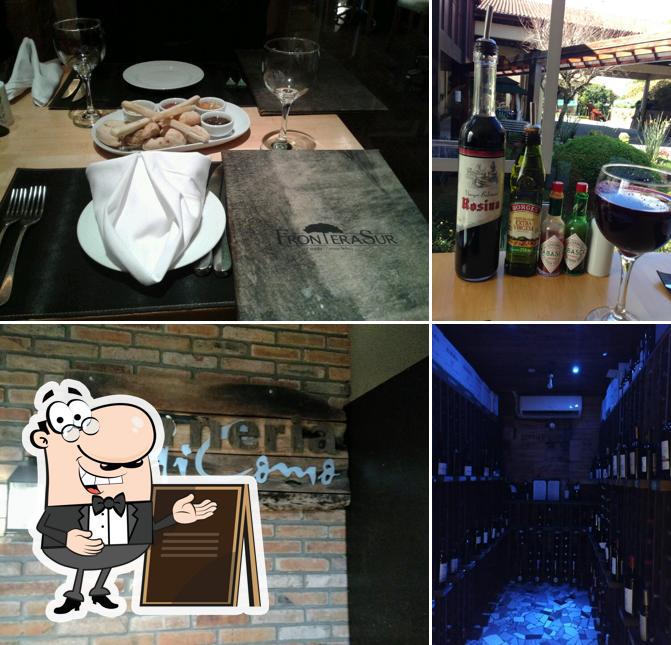 Entre diversos coisas, exterior e bebida podem ser encontrados no Restaurante Forneria Serrano