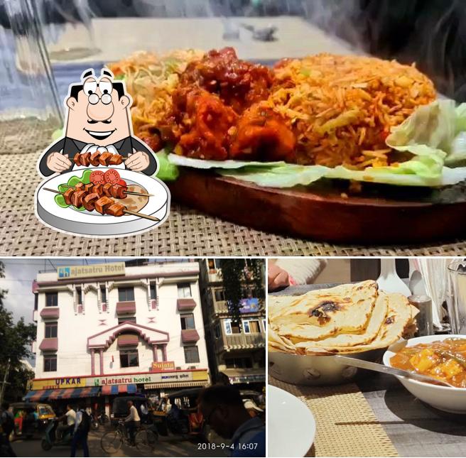 The restaurant's food and exterior