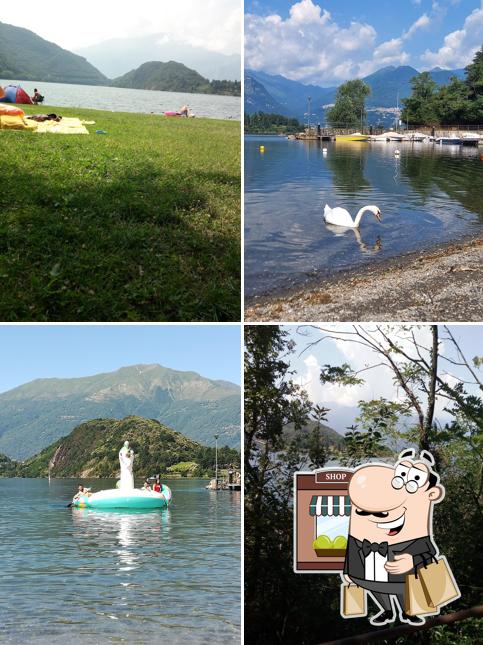 Goditi la vista dagli esterni di Kiosko Piona Beach