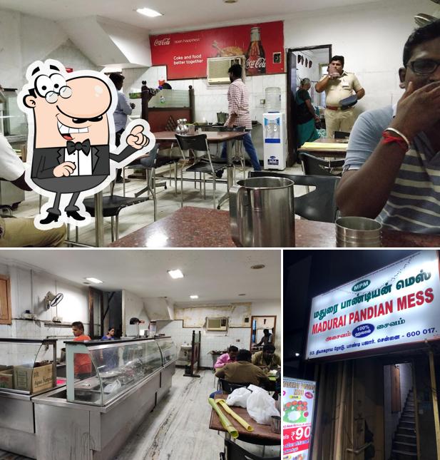 The interior of Madurai Pandian Mess