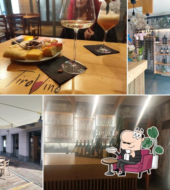 Gli interni di TiroVino Vineria