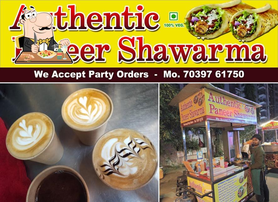 Authentic paneer shawarmas