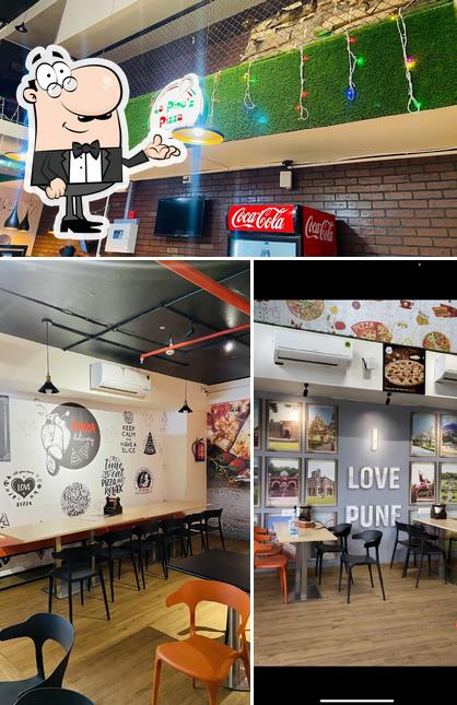 The interior of La Pino'z Pizza- Hinjewadi