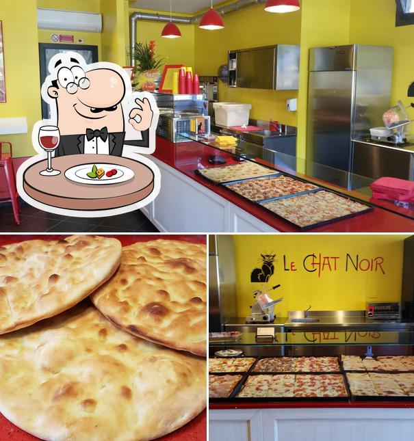 Guarda la immagine che presenta la cibo e interni di Pizzeria Le Chat Noir
