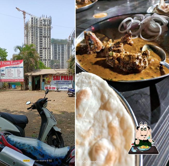 Food at Sai Baba Dhaba