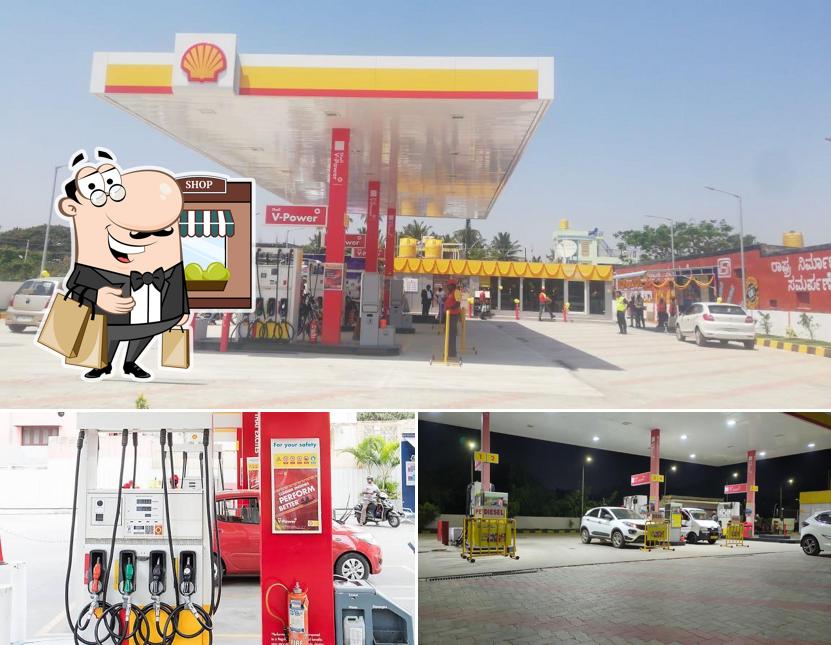You can get some fresh air outside Shell petrol bunk