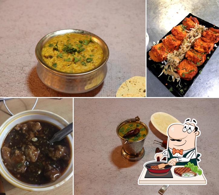 Meat meals are served at Suruchi Bhog Family Restaurant