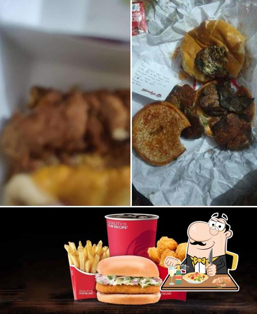 Pulled pork sandwich at Wendy's Burgers