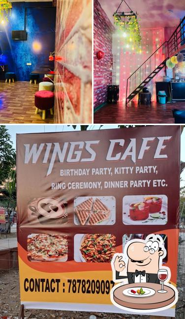 Food at Wings Cafe and Party Place