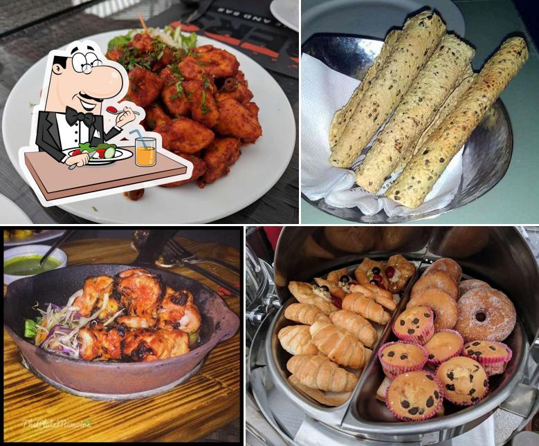 Food at Cinders Rooftop