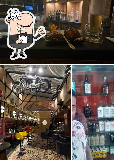 The interior of Bike & Barrel
