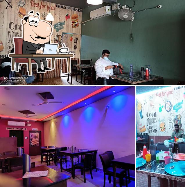 The interior of Friends restaurant