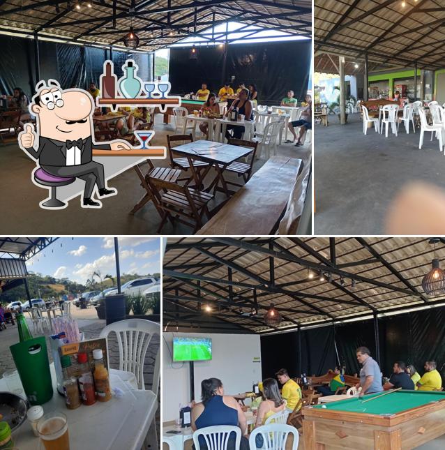 O interior do Garapão Viçosa pastel e caldo de cana