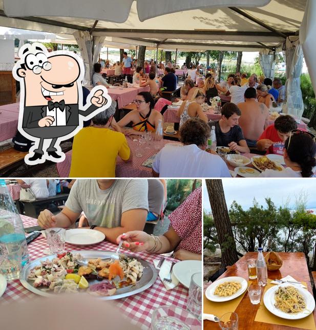 Gli interni di Trattoria Ai Ciodi