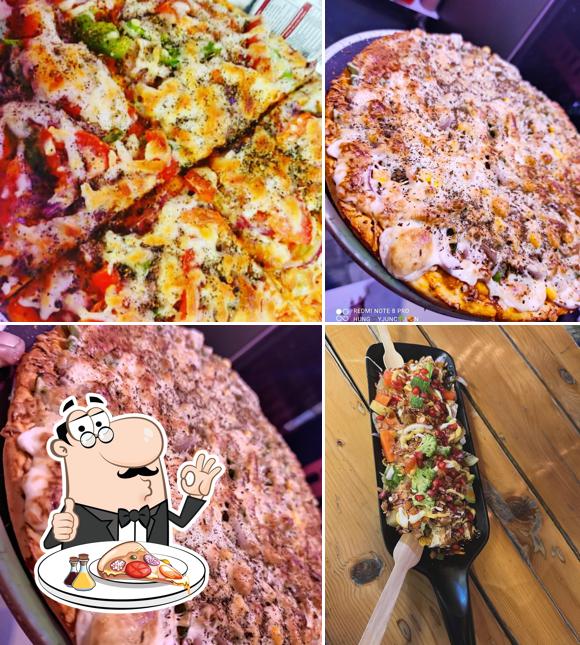 Try out pizza at Hungry Junction