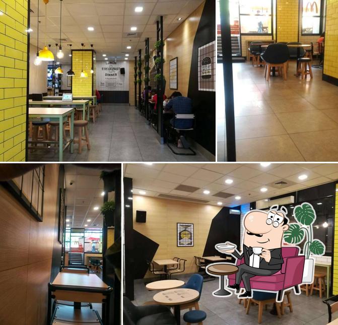 The interior of McDonald's