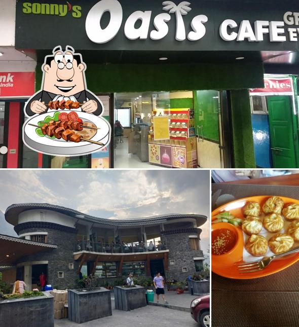 Food at Oasis Cafe