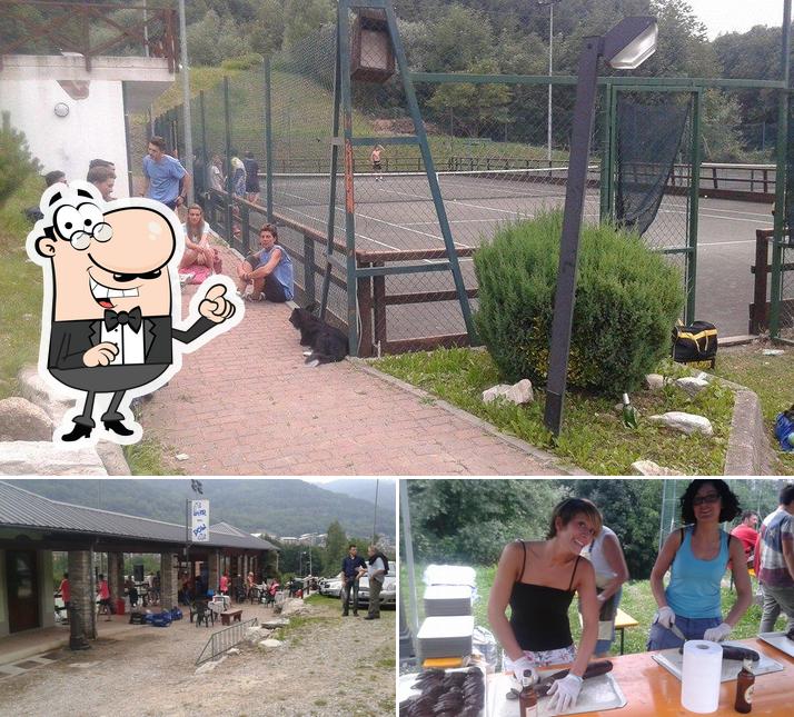 La immagine di esterno e interni da Bar del Poli, Impianti sportivi
