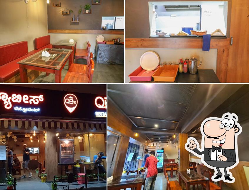 The interior of QB's Restaurant