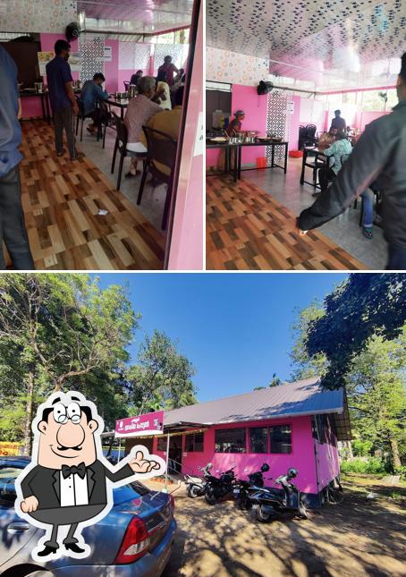 This is the image depicting interior and exterior at Pournami janakeeya hotel