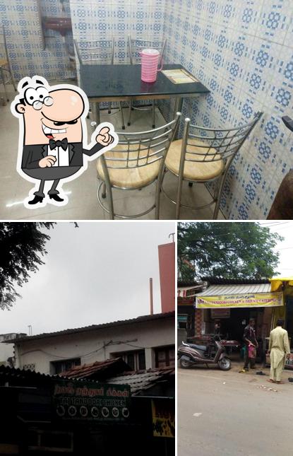 Among different things one can find exterior and interior at Taj Tandoori Chicken