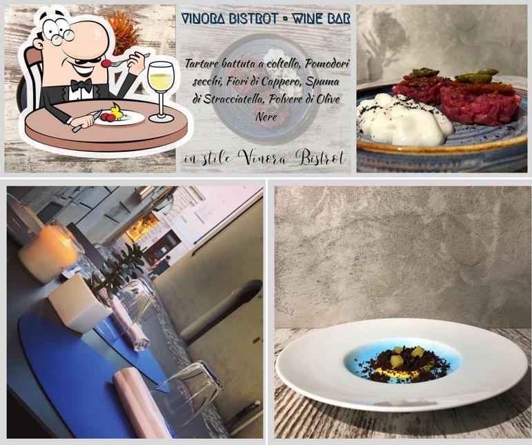 Questa è la foto che mostra la cibo e interni di Vinora