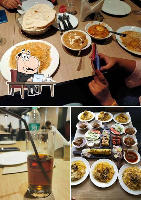 Among different things one can find interior and beer at Aminia