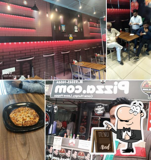 Look at the image of PIZZA