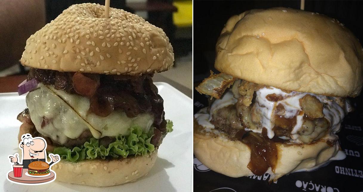 Delicie-se com um hambúrguer no Fast Burguer