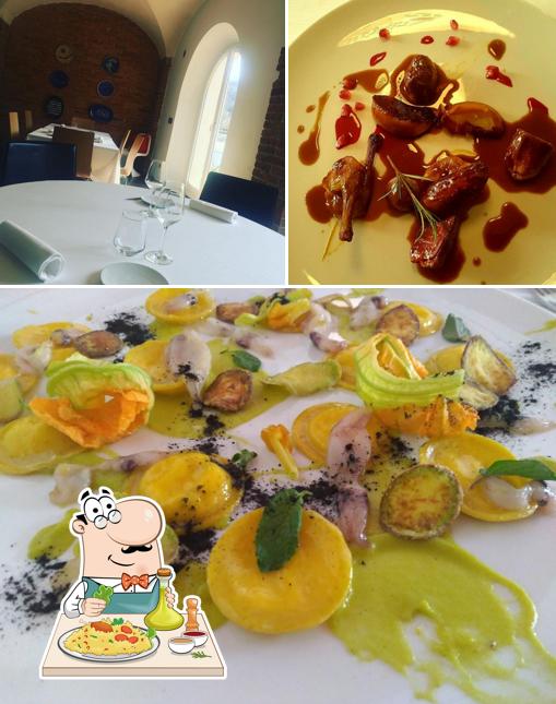 La cibo e interni del ristorante