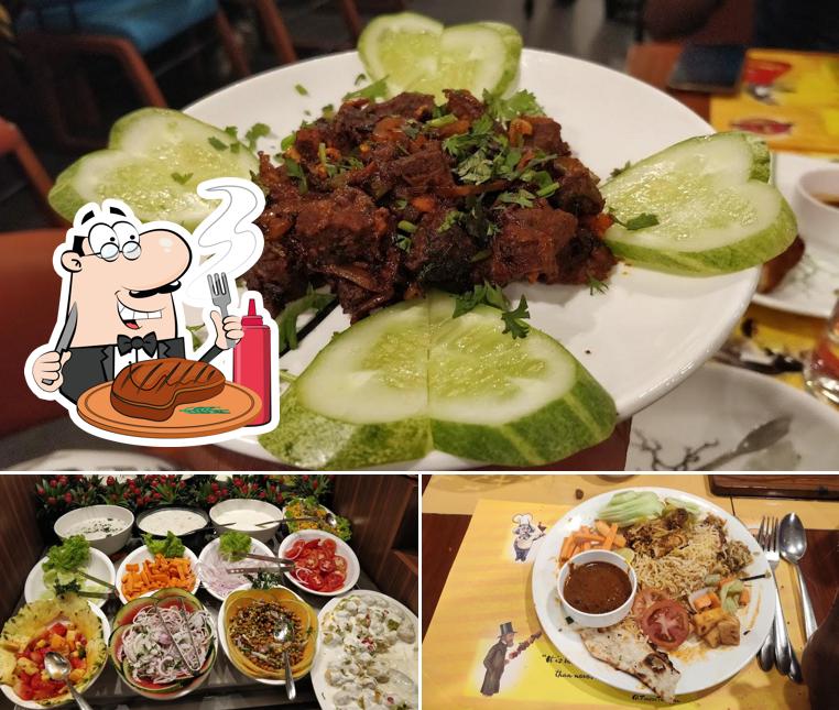 Enjoy the variety of meat dishes