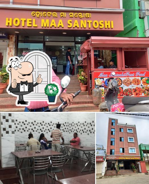 Hotel maa santoshi is distinguished by exterior and interior
